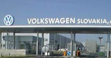 Volkswagen in Slovakia, vicino a Bratislava, al confine con l'Austria