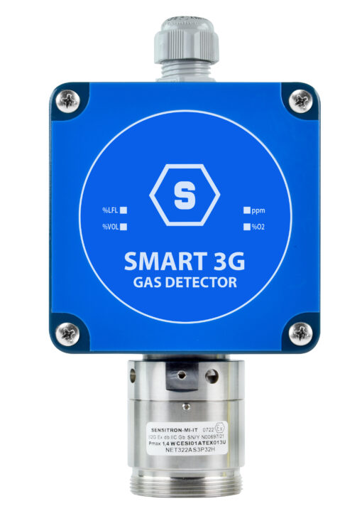 Il rilevatore gas SMART3G-C3 rileva gas refrigeranti, infiammabili, tossici e ossigeno. È certificato ATEX Categoria 3 per Zona 2